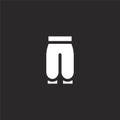 pant icon. Filled pant icon for website design and mobile, app development. pant icon from filled hippies collection isolated on