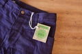 Pant made with certified organic fabric Royalty Free Stock Photo