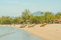 Pantai Cenang Beach in Langkawi, Malaysia. Royalty Free Stock Photo