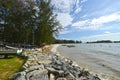 Pantai Nelayan Fisherman Beach Royalty Free Stock Photo