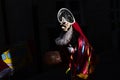 Pantalla the traditional carnival mask. One of the most popular carnivals in Galicia, Entroido de Xinzo de Limia Royalty Free Stock Photo