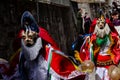 Pantalla the traditional carnival mask, one of the most popular carnivals in Galicia, Entroido de Xinzo de Limia Royalty Free Stock Photo