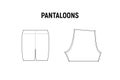 Pantaloons panties for woman. Royalty Free Stock Photo