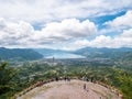 View From Top of the Hill Facing the Lake in Lut Tawar Lake Takengon, Aceh, Indonesia Royalty Free Stock Photo