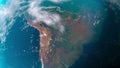 The Pantanal Zoom in from space 3d animation
