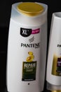 Pantene for women, products for washing hair isolated on black background. Bucharest, Romania, 2021