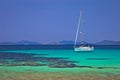 Pantera turquoise beach on Dugi Otok island archipelago sailing Royalty Free Stock Photo