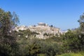 The Parthenon on Acropolis from Athen city Royalty Free Stock Photo