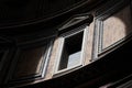 Pantheon ceiling detail in Rome, Italy Royalty Free Stock Photo