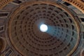 Pantheon ceiling dome Royalty Free Stock Photo