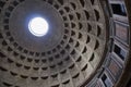 Pantheon ceiling in Rome, Italy Royalty Free Stock Photo