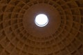 Pantheon ceiling view, Rome, Italy Royalty Free Stock Photo