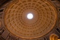 Pantheon ceiling view, Rome, Italy