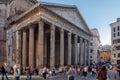 Pantheon and colonnade, ancient Roman temple