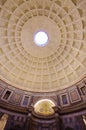 Pantheon cupola in ancient Rome, Italy Royalty Free Stock Photo