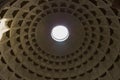 Pantheon dome ceiling Rome Royalty Free Stock Photo