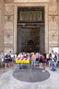The Pantheon entrance, Rome