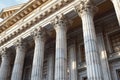 pantheon exterior, close-up of corinthian columns