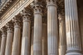 pantheon exterior, close-up of corinthian columns