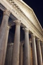 Pantheon facade in Rome Italy Royalty Free Stock Photo