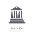 Pantheon icon. Trendy Pantheon logo concept on white background