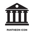 Pantheon icon vector isolated on white background, logo concept