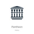 Pantheon icon vector. Trendy flat pantheon icon from history collection isolated on white background. Vector illustration can be Royalty Free Stock Photo