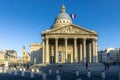 Pantheon monument in 5th arrondissement in Paris during lockdown due to Covid-19