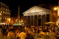 The Pantheon at night on August 8, 2013 in Rome, Italy. Royalty Free Stock Photo