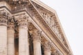 Pantheon Paris, side view of the Central facade Royalty Free Stock Photo