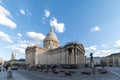 Pantheon place under a sunny blue sky