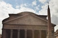 pantheon rome italy ancient masterpiece of architecture old dome Royalty Free Stock Photo