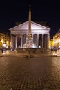 Pantheon Rome at Night Royalty Free Stock Photo