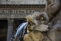 Pantheon in Rome - particular of fountain