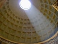 Pantheon in Rome sun ray Royalty Free Stock Photo