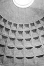 Pantheon roof details Rome Royalty Free Stock Photo