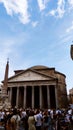 Pantheon sky cloudy tourism Rome