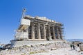Restoration works on Parthenon from Acropolis Royalty Free Stock Photo