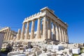 Tourists visiting the Parthenon