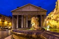Pantheon at twilight Royalty Free Stock Photo