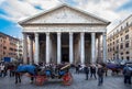 Pantheon at twilight, Rome Royalty Free Stock Photo