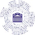 Pantheon vector icon. Pantheon editable stroke. Pantheon linear symbol for use on web and mobile apps, logo, print media. Thin