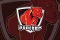 Panther e sport logo design Royalty Free Stock Photo