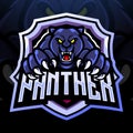 Panther esport logo mascot design.