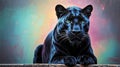 panther illustration highquality image and ai generated Royalty Free Stock Photo
