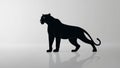 black panther walking style Royalty Free Stock Photo