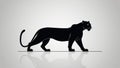 black panther walking style Royalty Free Stock Photo