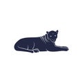 Panther vector illustration design. Panther logo design Template Royalty Free Stock Photo
