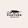 Panther vintage logo icon illustration Premium