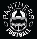 Panthers Football One Color - White